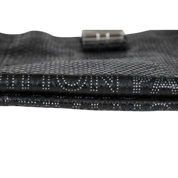 Louis Vuitton Python Perfore Lutece Shoulder Bag Black Silver Logo AW 2008 Y2k - Picture 13 of 16